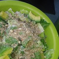 ceasar salad and energy booster at cafegSC in Santa Cruz