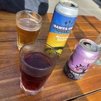 Giant double IPA and blackberry hard cider   at cafegSC in Santa Cruz