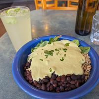 Revive (Limeade) and the full Grateful Bowl at cafegSC in Santa Cruz