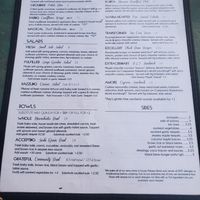 Menu 9/17/20 at cafegSC in Santa Cruz