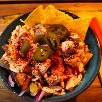 Vegan tofu at Surfside Poké in Maastricht