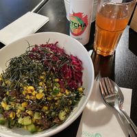 Lovely kombucha  at Poké Perfect in Hilversum