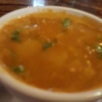 Alu tama bodi soup (fermented bamboo, black eyed peas, potato, spices) at Gorkha Palace in Minneapolis
