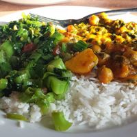 both saags at Gorkha Palace in Minneapolis