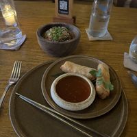 Vegetable spring rolls   at Funky Geisha in Cancun
