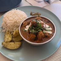 Vegan butter chicken  at Mani's in Faro