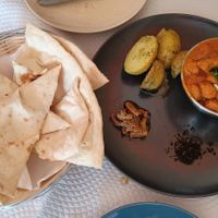 Vegan Butter 'Chicken' (soy/tofu) at Mani's in Faro