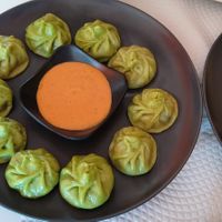 Vegan Momos at Mani's in Faro