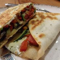 Vegetable burrito at Canttú in Huaraz