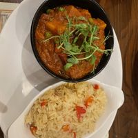 Veg curry  at Cairngorm Hotel in Aviemore