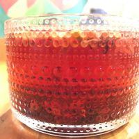 Berry infusion at Mi Barrio Cafe in Puebla