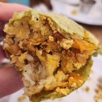 Vegan burrito at Torpedo Coffee in Denver