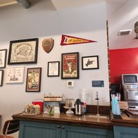 Cute decor at Torpedo Coffee in Denver