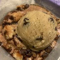 Cookie dough with a Twix roll underneath.   at Cinnaholic in Des Moines