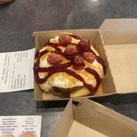 Raspberry Cheesecake Roll  at Cinnaholic in Des Moines