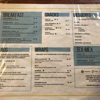 Menu  at Sunshine Cafe in Ollantaytambo