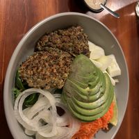 Falafel salad  at Sunshine Cafe in Ollantaytambo