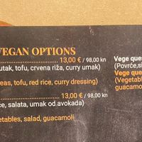 Menu   at Bistro Toc in Split