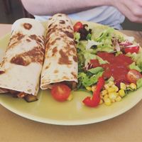 Vege burritos made vegan at Bistro Toc in Split