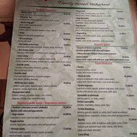 Menu as of June 2019. There was also an additional specials menu which had a couple of vegan options  at Bistro Toc in Split