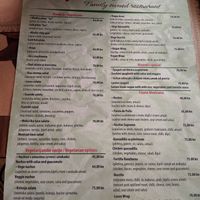 Menu as of June 2019. There was also a specials menu in addition to this at Bistro Toc in Split