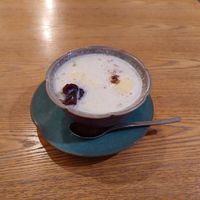 Soymilk che at Cafe Yui in Shiraoi