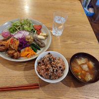 One plate set at Cafe Yui in Shiraoi