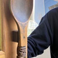 Welcome. This doir handle is an indicator that you are entering an extraordinary cafe where all dishes are made with love and consideration for health at Cafe HAO - お惣菜 in Yokkaichi