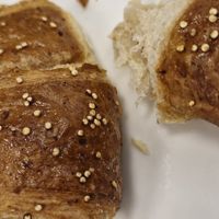 Vegan croissant with orange and carrot at Pasticceria Regina in Como