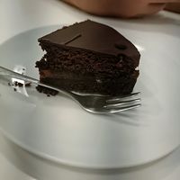 Chocolate and orange jam cake at Pasticceria Regina in Como