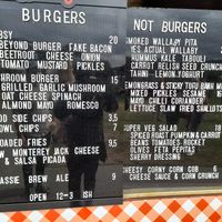 Menu at Dubsy's in Berriedale