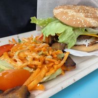 Burger (vegan obvs)  at Hemp Food in Troyes