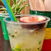 Passionfruit cocktail at Natty's Jerk in Portsmouth