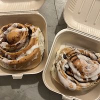 Berry + piña coco cinnamon rolls  at Azul in Puerto Vallarta