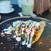 Tofu & spinach quiche at PlantEat /it/ in Constanta