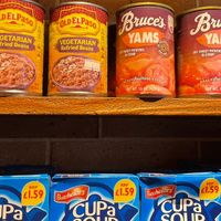Canned goods  at Sea Mart Ayla Grocery in Aqaba