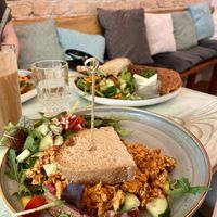 Omelette and the BBQ sandwich   at Easy Peasy in Berlin