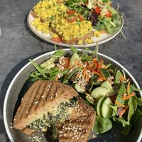 Grilled cheese and their easy peasy  at Easy Peasy in Berlin