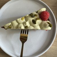 Raspberry pistachio cake  at Easy Peasy in Berlin