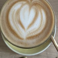 Flat white with oat  at Easy Peasy in Berlin