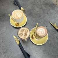 Lots of different coffee drinks etc   at Easy Peasy in Berlin