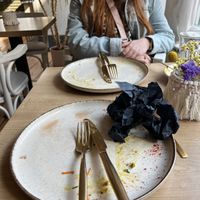 Food so lovely I forgot take a photo before !  at Easy Peasy in Berlin