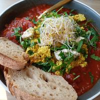 Vegan Shakshuka at Easy Peasy at Easy Peasy in Berlin