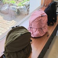 Bagpacks made from recycled nylon at Not Ours - 낫아워스 in Seoul