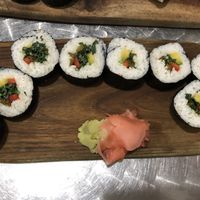Treehugger!  I’ve heard mixed things from the staff about the tempura batter containing egg, so I opt to have the mushrooms  at Dashi in St Croix