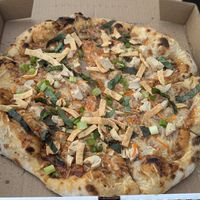 Vegan Thai pizza at Urban Pie in Cedar Falls