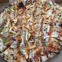 Not So Crabby Rangoon with plant-based chickenn  at Urban Pie in Cedar Falls