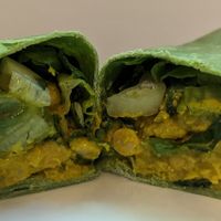 Curried Chickpea Wrap at Rad Root in Gresham