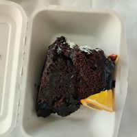 Chocolate orange cake at Eastern & Oriental Tea House and Coffee Parlour in Hanoi