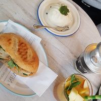 Veggie Banh Mie (middle) and veggie Bun at Viet Kafe in Hannover